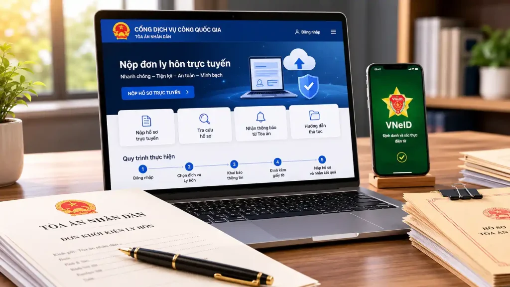 Ly hôn online qua mạng