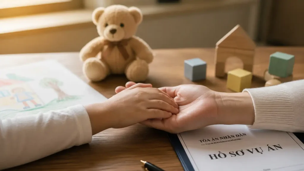 con 7 tuổi chọn ở với ai