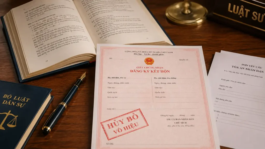 hủy đăng ký kết hôn