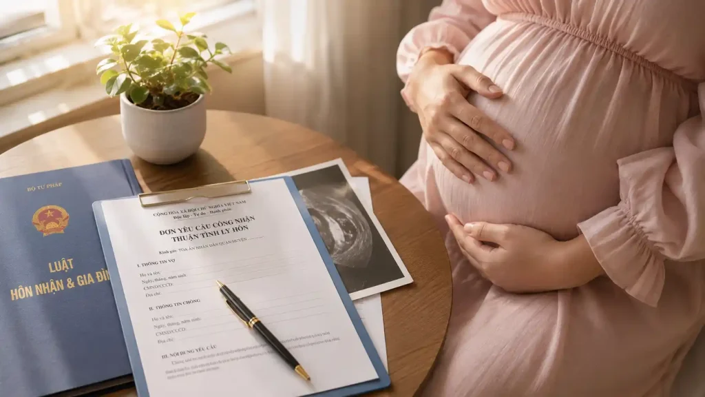 Luật pháp Việt Nam có quy định riêng bảo vệ phụ nữ mang thai trong vụ ly hôn