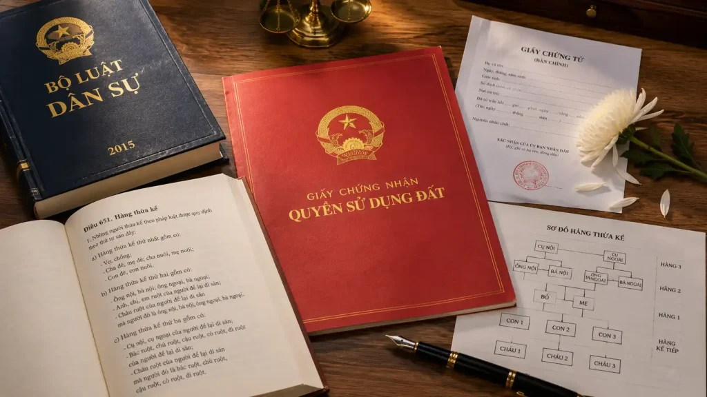 đất đứng tên người đã mất